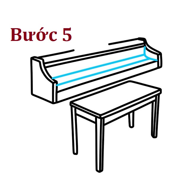 Hướng dẫn vẽ đàn piano tuyệt đẹp cho người mới bắt đầu 5