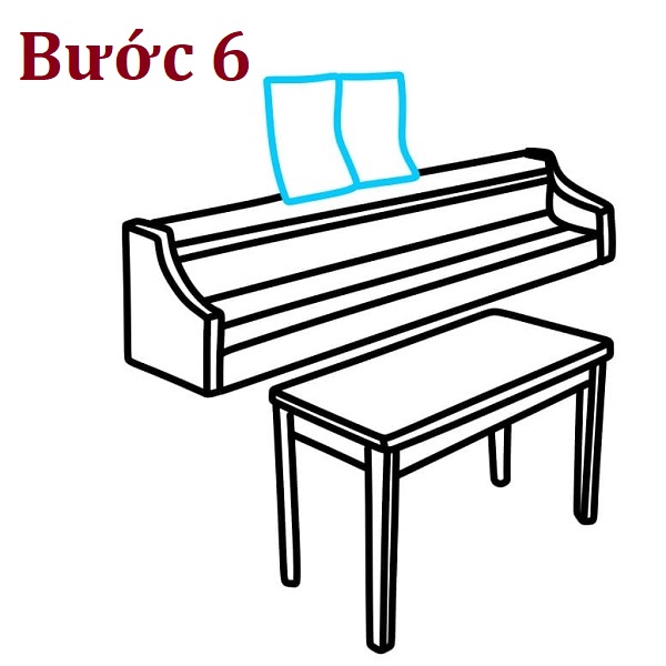 Hướng dẫn vẽ đàn piano tuyệt đẹp cho người mới bắt đầu 6