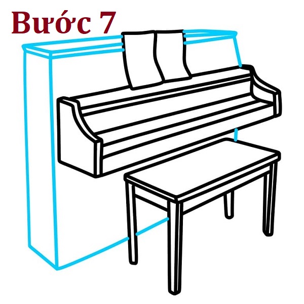 Hướng dẫn vẽ đàn piano tuyệt đẹp cho người mới bắt đầu 7