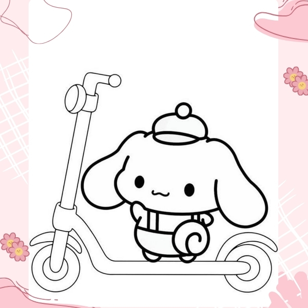 tranh tô màu Cinnamoroll 31