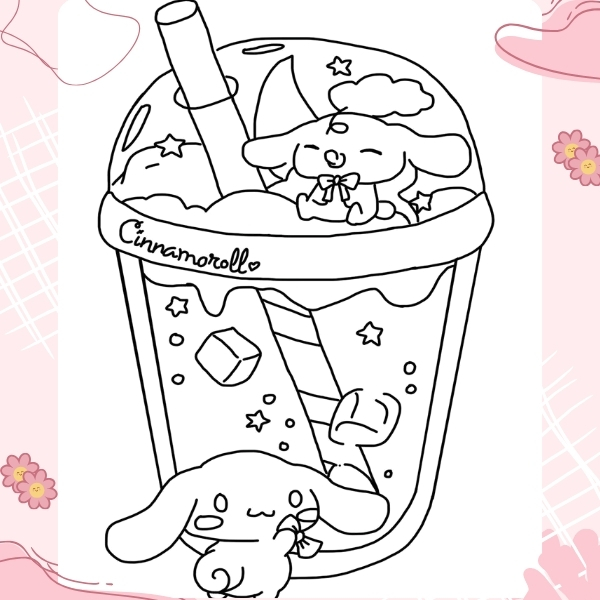 tranh tô màu Cinnamoroll 36