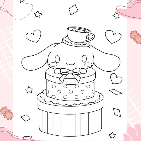 tranh tô màu Cinnamoroll 38