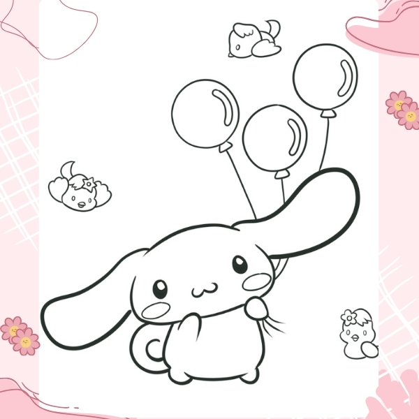 tranh tô màu Cinnamoroll 39