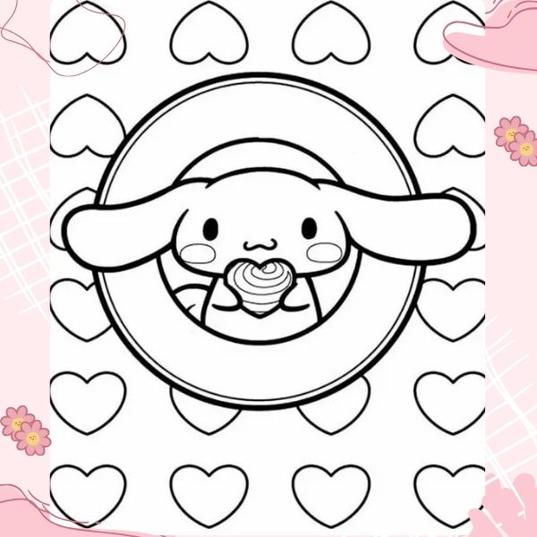 tranh tô màu Cinnamoroll 44