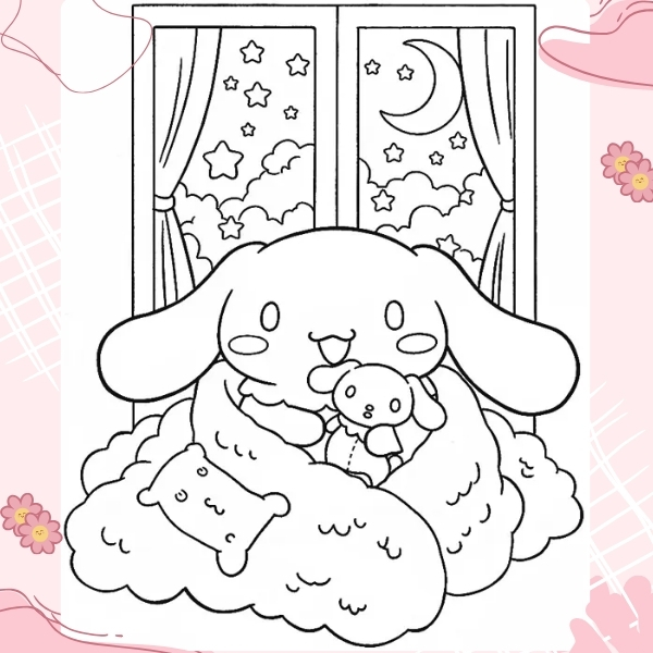 tranh tô màu Cinnamoroll 45