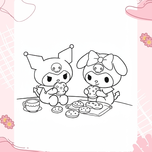 tranh tô màu Cinnamoroll 48