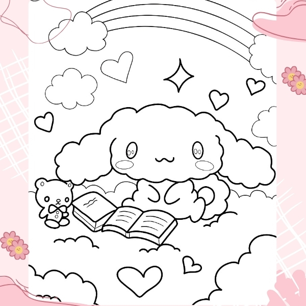 tranh tô màu Cinnamoroll 49