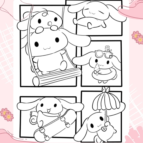 tranh tô màu Cinnamoroll 51