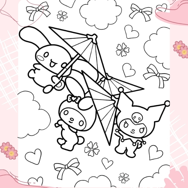 tranh tô màu Cinnamoroll 55