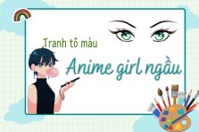 Top 30+ Tranh tô màu anime girl ngầu đét và đầy phong cách