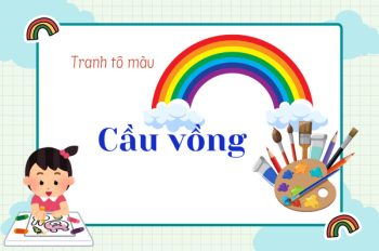 Tranh tô màu cầu vồng – Chắp cánh cho sự sáng tạo của bé