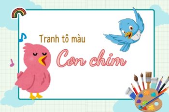 Bộ sưu tập 99 tranh tô màu con chim cho bé thỏa sức sáng tạo