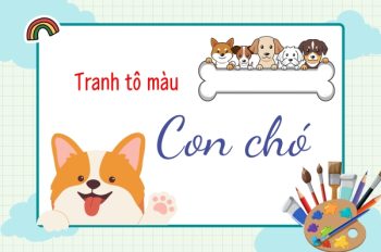 Khám phá ngay bộ sưu tập tranh tô màu con chó siêu đáng yêu