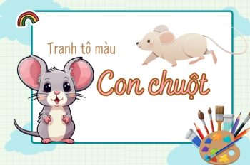 Top 99 Bức tranh tô màu con chuột ngộ nghĩnh bé sẽ yêu thích