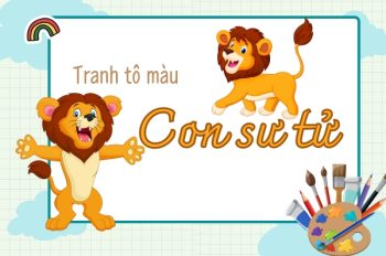 Bộ sưu tập 30+ tranh tô màu con sư tử cho bé yêu khám phá