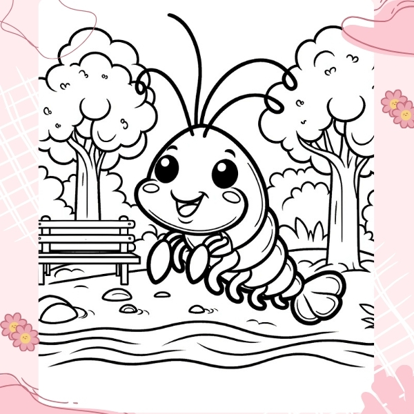 tranh tô màu con tôm 11