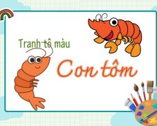 Tổng hợp 30+ tranh tô màu con tôm đáng yêu giúp bé vui học