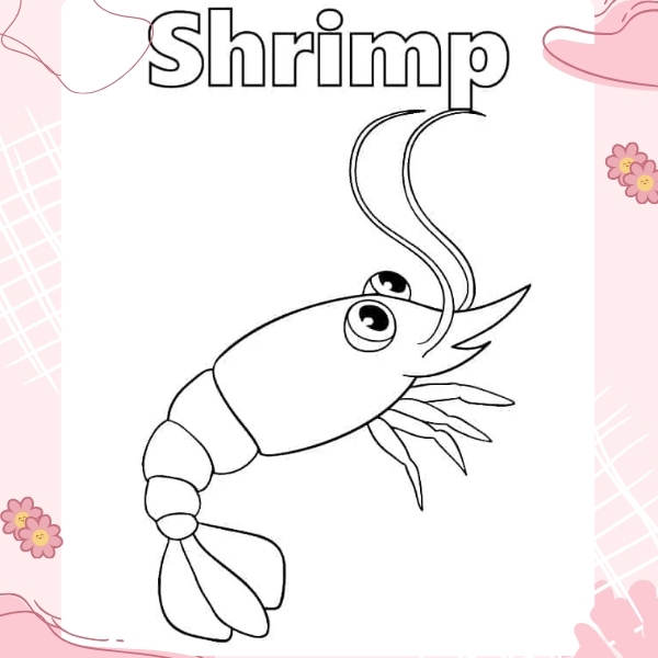 tranh tô màu con tôm 28
