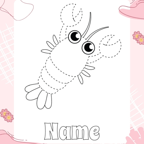 tranh tô màu con tôm 30