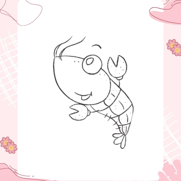 tranh tô màu con tôm 6