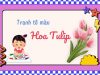 Tuyển tập 1009+ Mẫu tranh tô màu hoa Tulip đẹp mê hồn