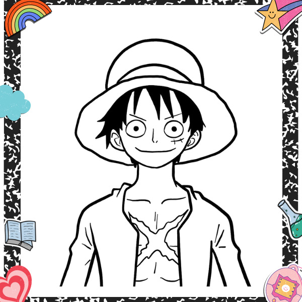 Tranh tô màu Luffy 13