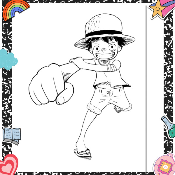 Tranh tô màu Luffy 29