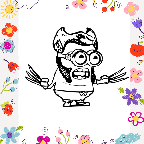 Tranh tô màu Minion 9