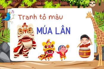 Tải ngay những mẫu tranh tô màu múa lân độc đáo cho bé yêu