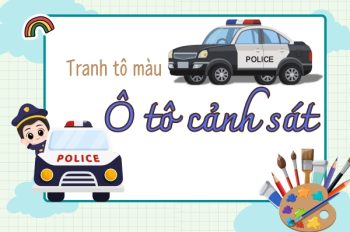 Bộ sưu tập 30+ tranh tô màu ô tô cảnh sát siêu ngầu cho bé