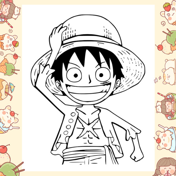 Tranh tô màu One Piece 17