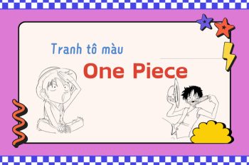 Bộ sưu tập 999+ tranh tô màu One Piece dành cho fan cứng