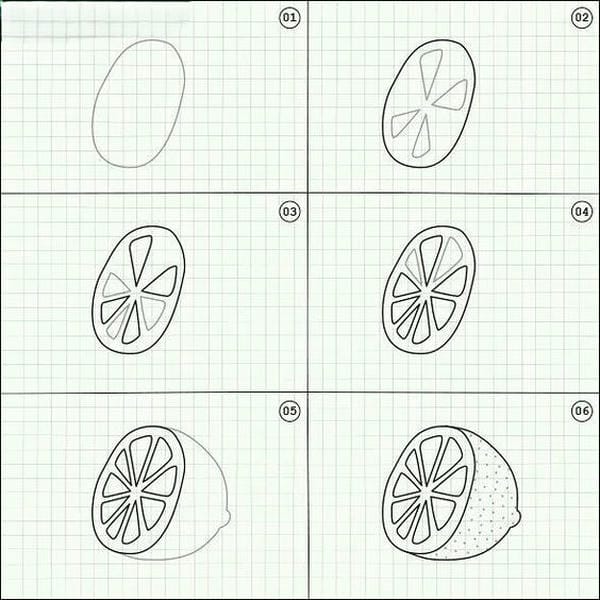 tranh vẽ quả chanh​ 3