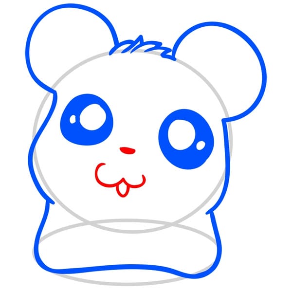 vẽ chuột hamster cute 3