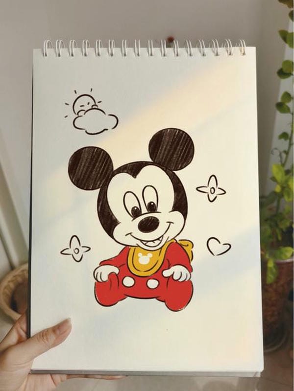 vẽ chuột mickey​