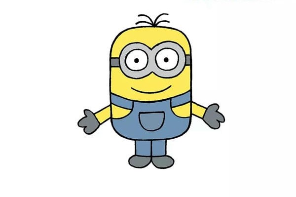 vẽ minion bằng bút chì​ 9