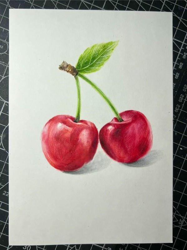 vẽ quả cherry