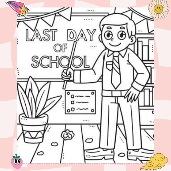 tranh tô màu cô giáo 28