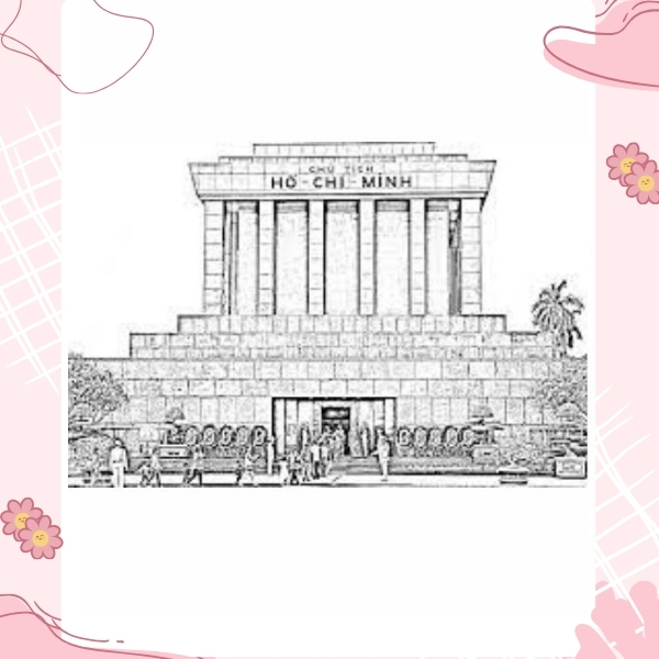 tranh tô màu lăng Bác Hồ 28
