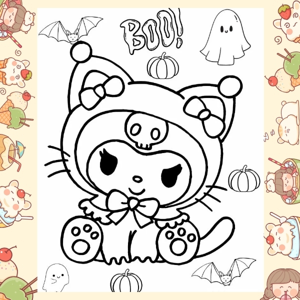 tranh tô màu Kuromi 59