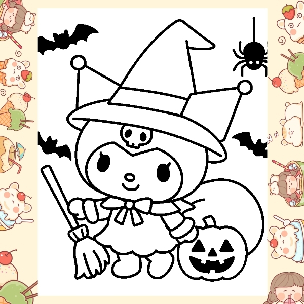 tranh tô màu Kuromi 63