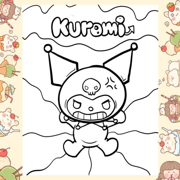 tranh tô màu Kuromi 66