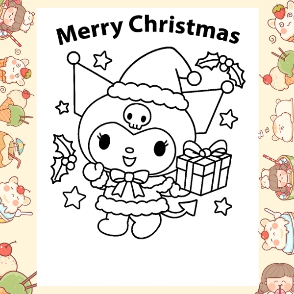 tranh tô màu Kuromi 68