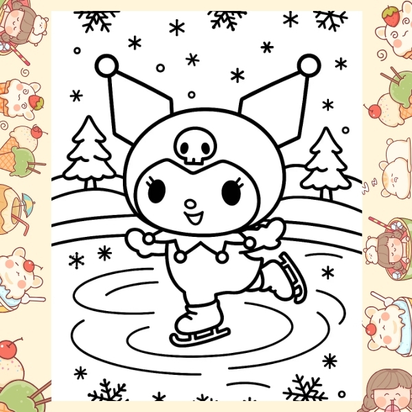 tranh tô màu Kuromi 69