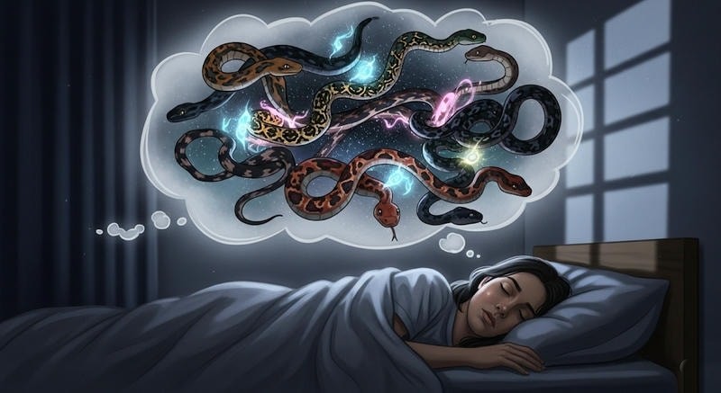 Số tài lộc liên quan đến giấc mơ về rắn