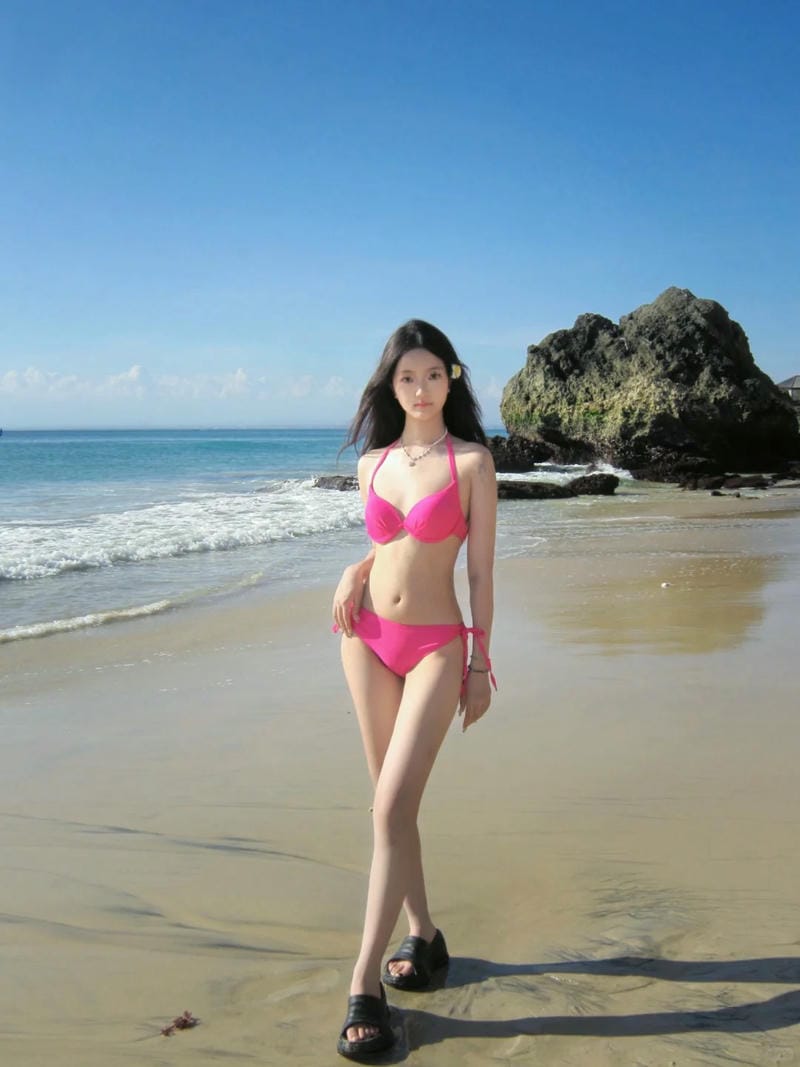 gái cấp 2 mặc bikini 4