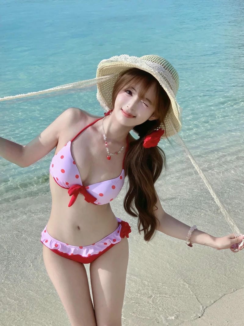 gái lớp 7 mặc bikini 2