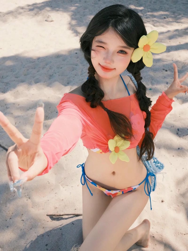 gái lớp 7 mặc bikini 20