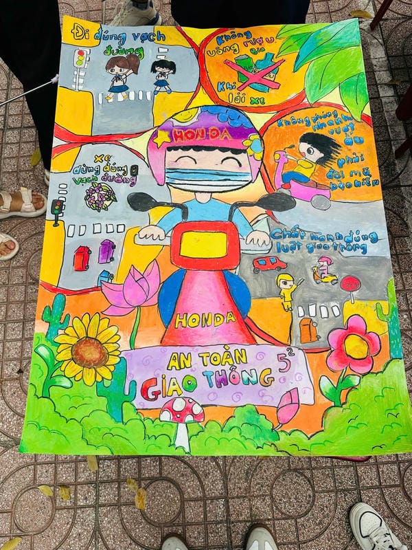 tranh vẽ an toàn giao thông đạt giải nhất 11