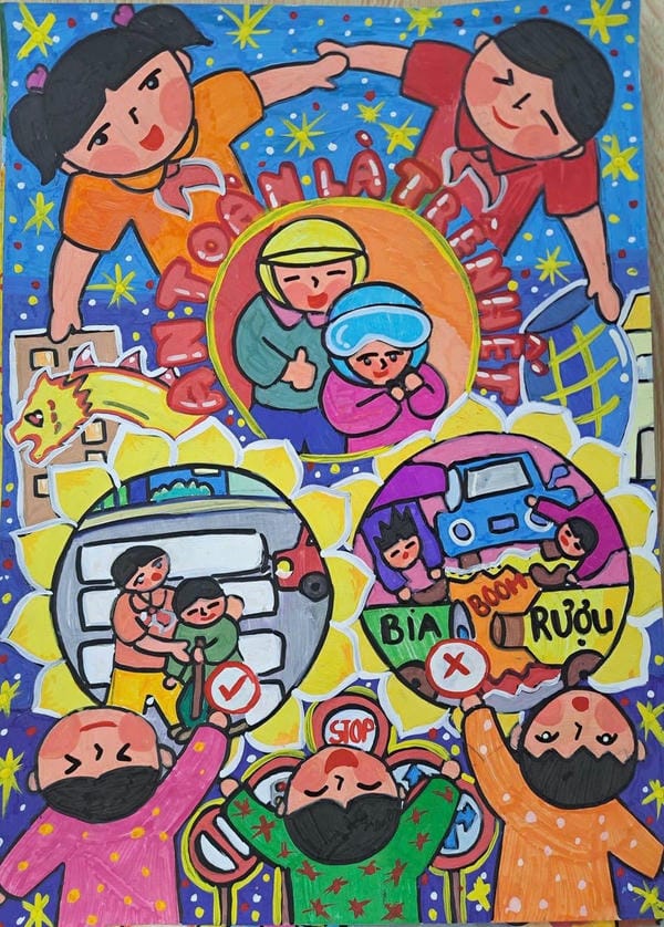 tranh vẽ an toàn giao thông đạt giải nhất 19